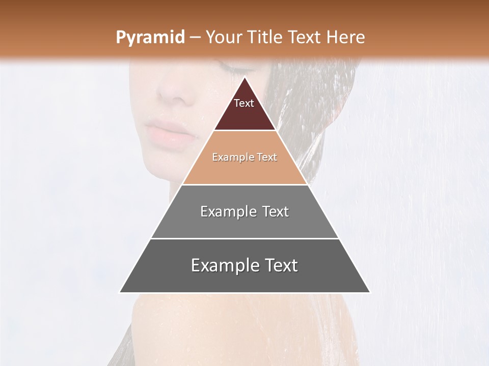 Shampoo Closed Girl PowerPoint Template