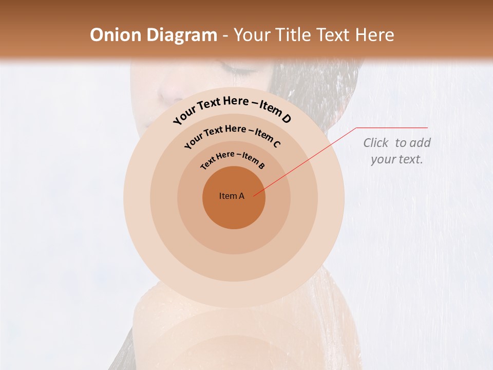 Shampoo Closed Girl PowerPoint Template