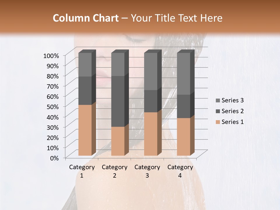 Shampoo Closed Girl PowerPoint Template