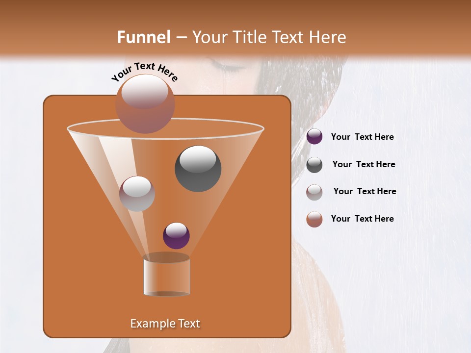 Shampoo Closed Girl PowerPoint Template