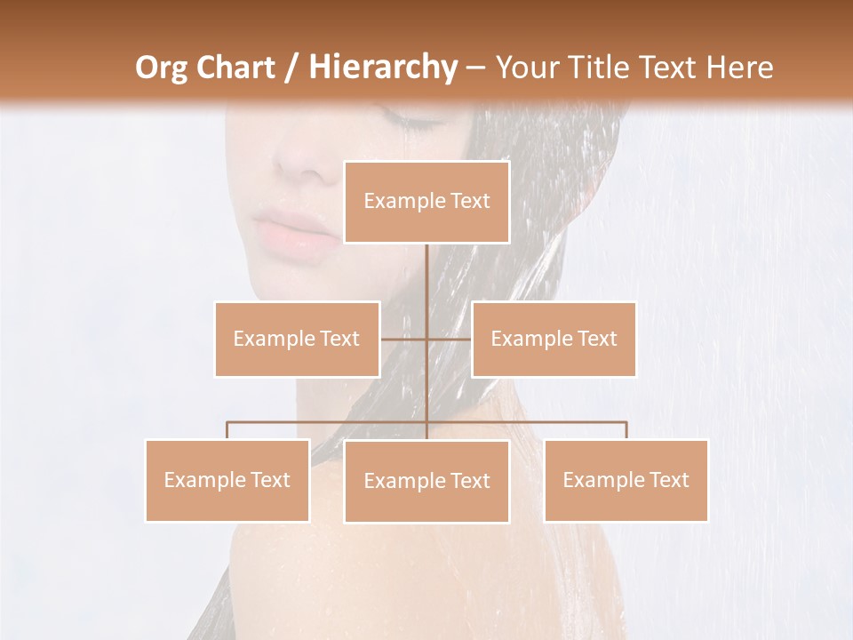 Shampoo Closed Girl PowerPoint Template