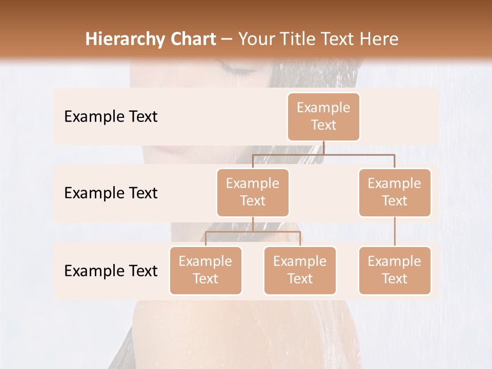 Shampoo Closed Girl PowerPoint Template