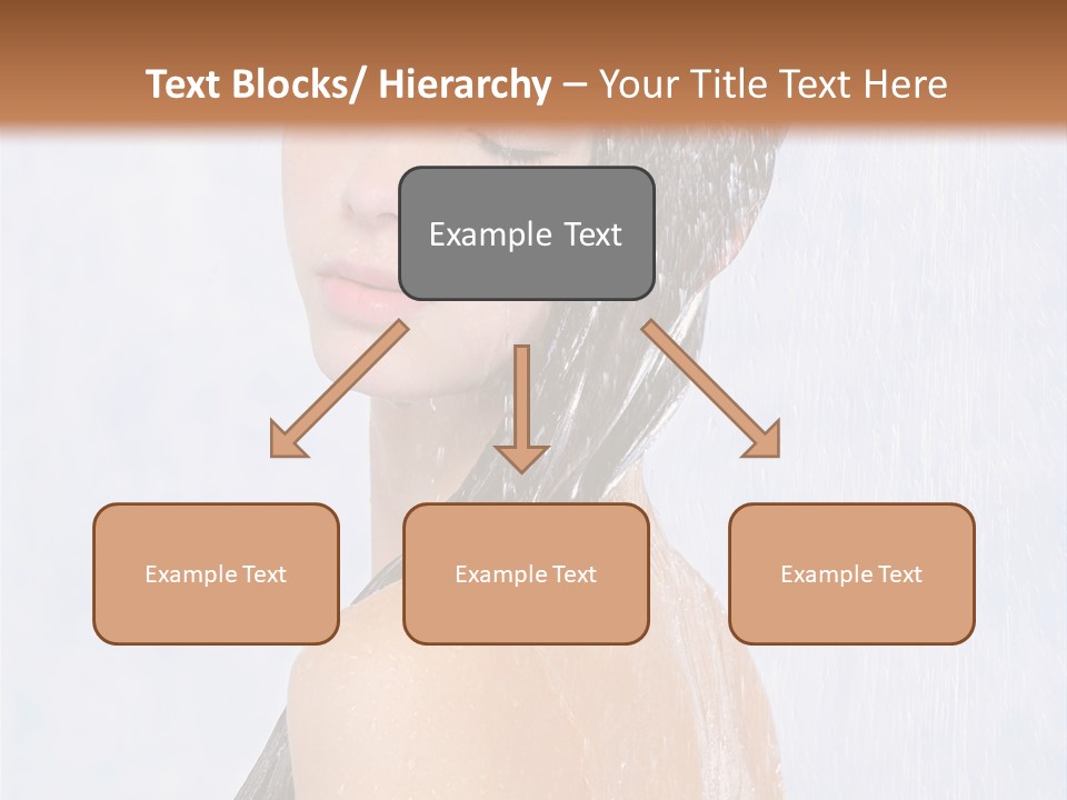 Shampoo Closed Girl PowerPoint Template