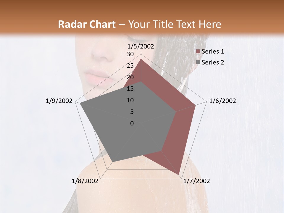 Shampoo Closed Girl PowerPoint Template