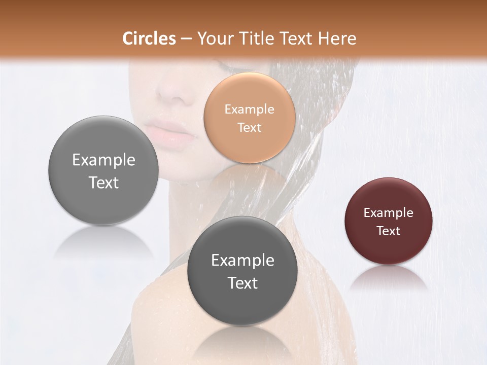 Shampoo Closed Girl PowerPoint Template