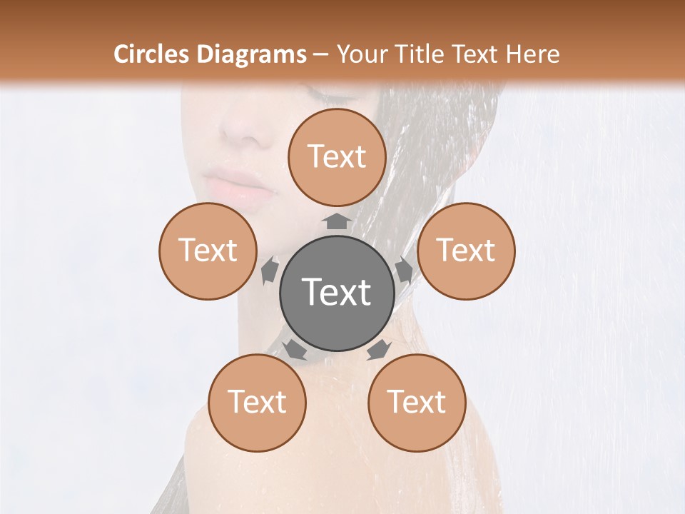 Shampoo Closed Girl PowerPoint Template