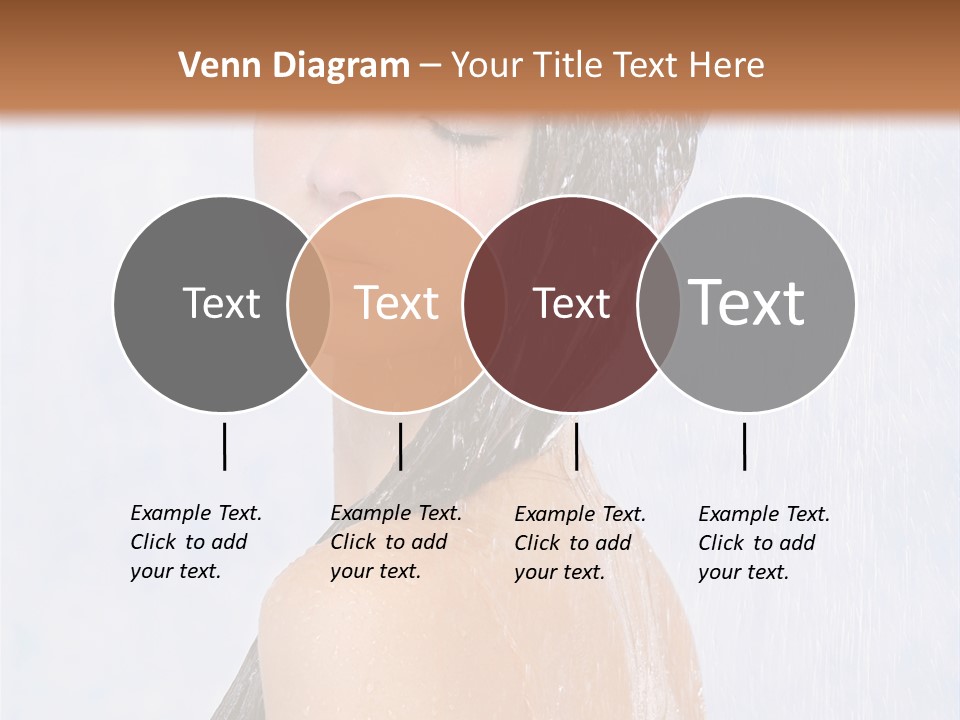 Shampoo Closed Girl PowerPoint Template