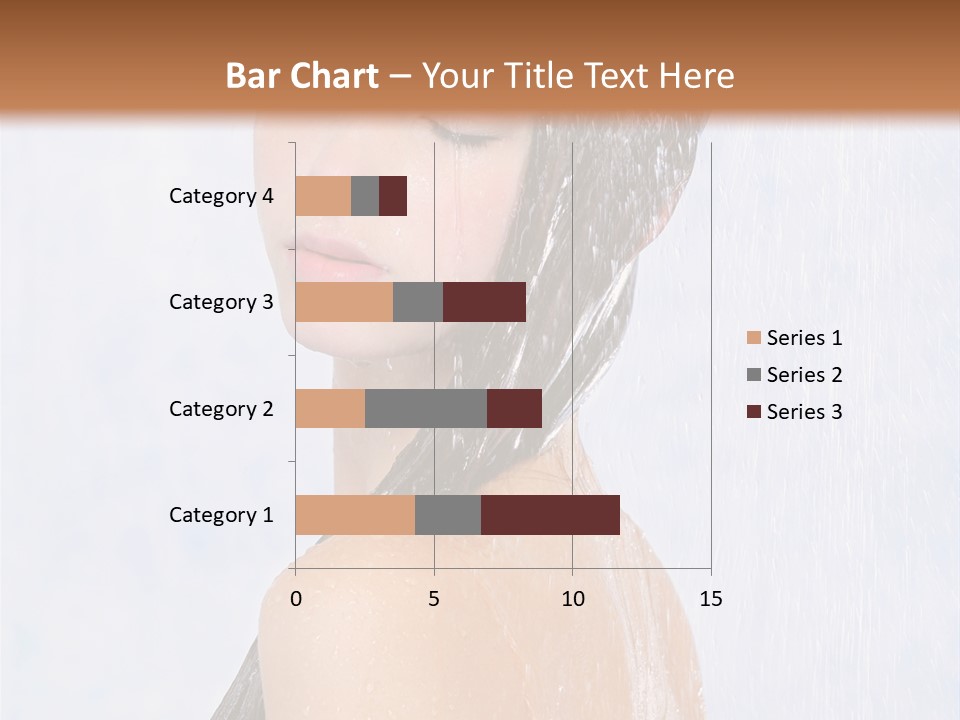 Shampoo Closed Girl PowerPoint Template