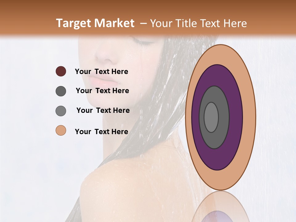 Shampoo Closed Girl PowerPoint Template