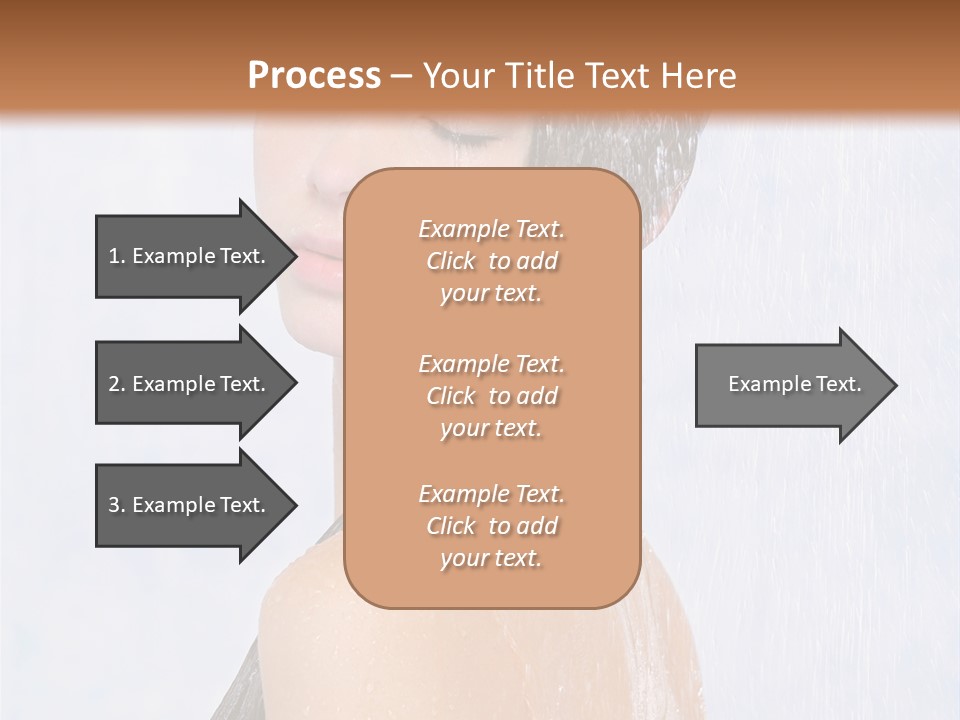 Shampoo Closed Girl PowerPoint Template