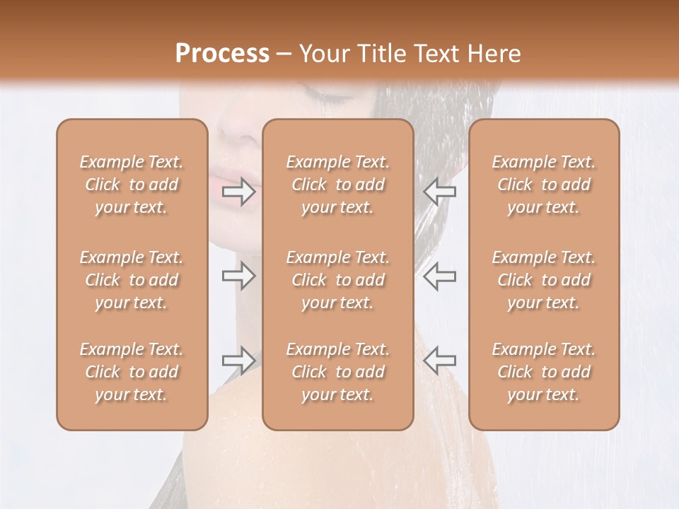 Shampoo Closed Girl PowerPoint Template