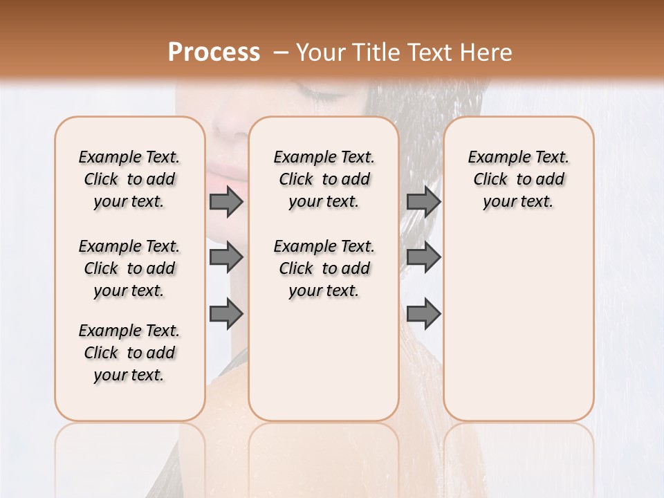 Shampoo Closed Girl PowerPoint Template