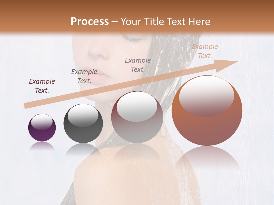 Shampoo Closed Girl PowerPoint Template