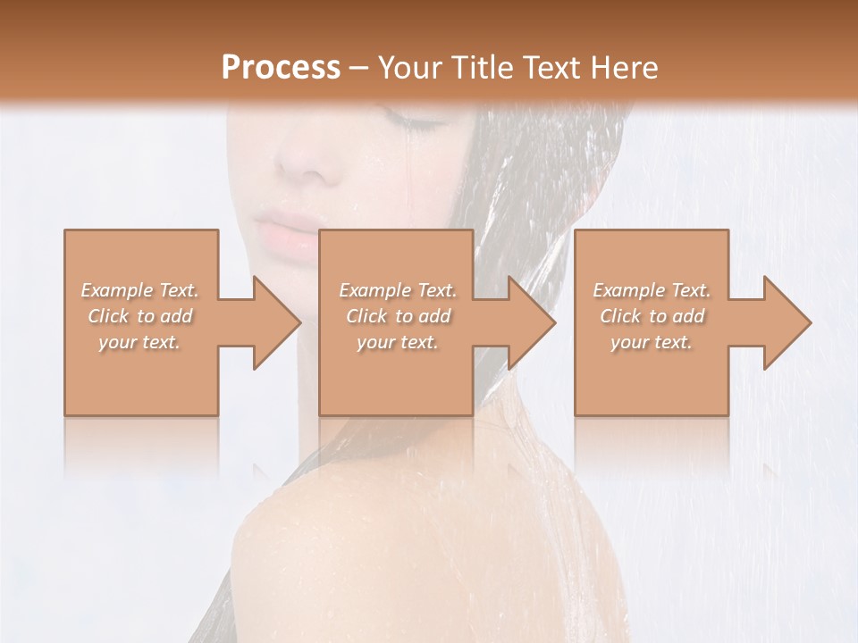 Shampoo Closed Girl PowerPoint Template