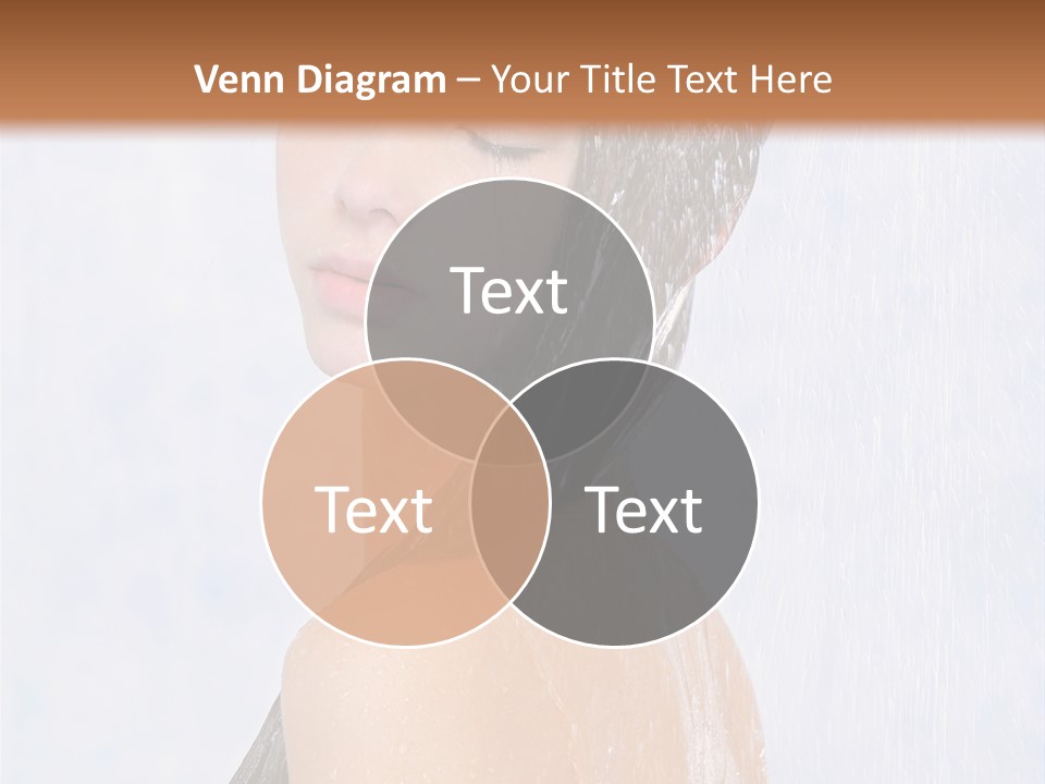 Shampoo Closed Girl PowerPoint Template