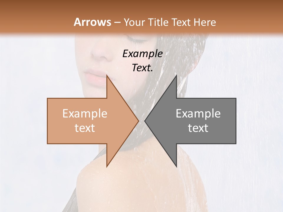 Shampoo Closed Girl PowerPoint Template