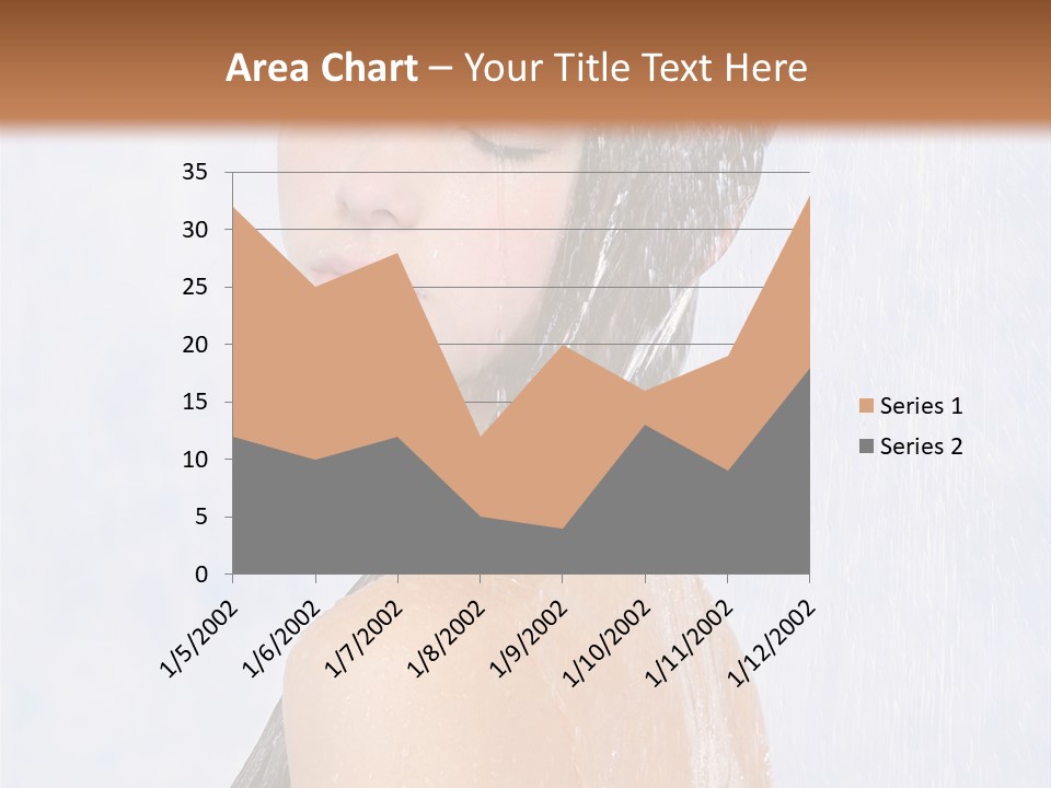 Shampoo Closed Girl PowerPoint Template