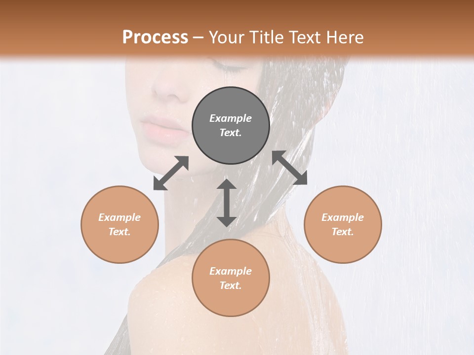Shampoo Closed Girl PowerPoint Template