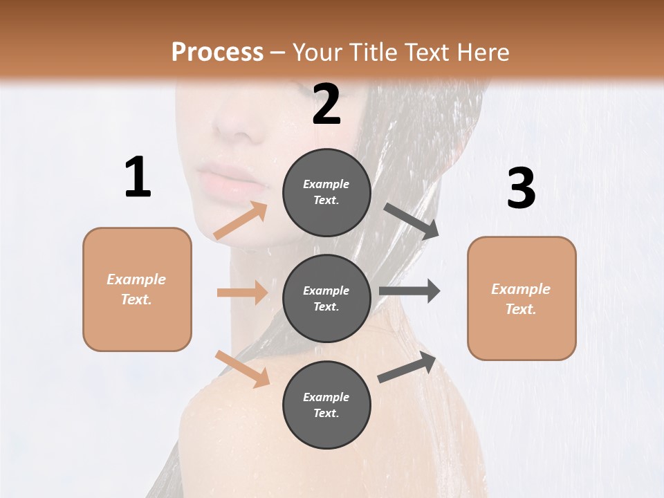 Shampoo Closed Girl PowerPoint Template