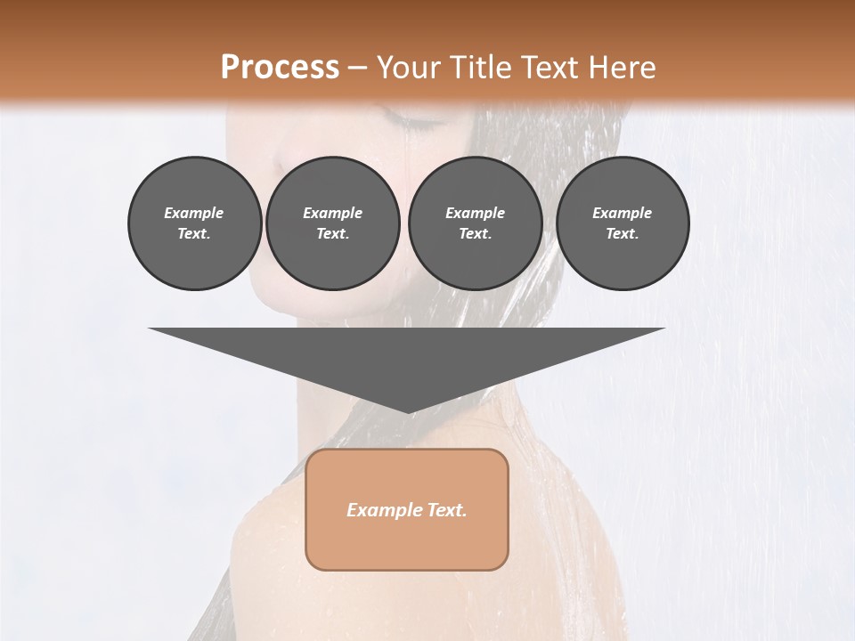 Shampoo Closed Girl PowerPoint Template