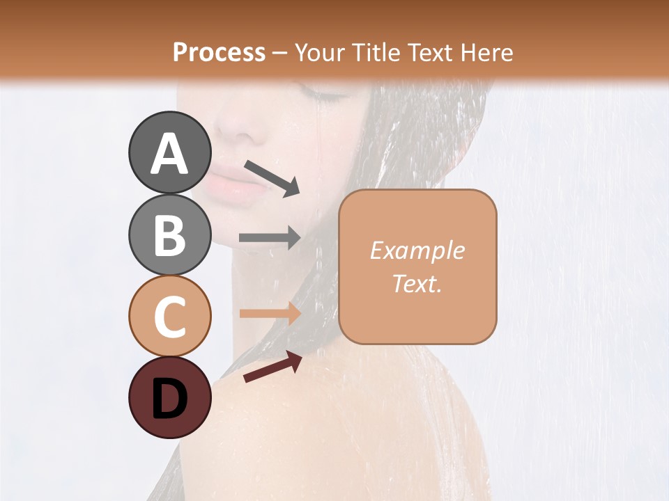 Shampoo Closed Girl PowerPoint Template