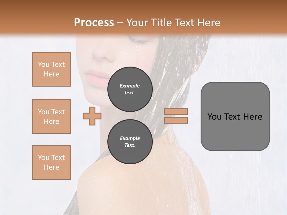 Shampoo Closed Girl PowerPoint Template