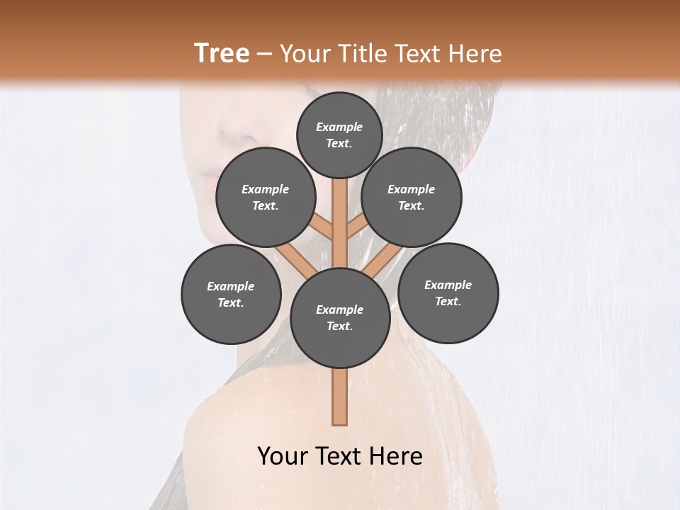 Shampoo Closed Girl PowerPoint Template