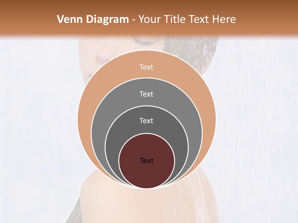 Shampoo Closed Girl PowerPoint Template