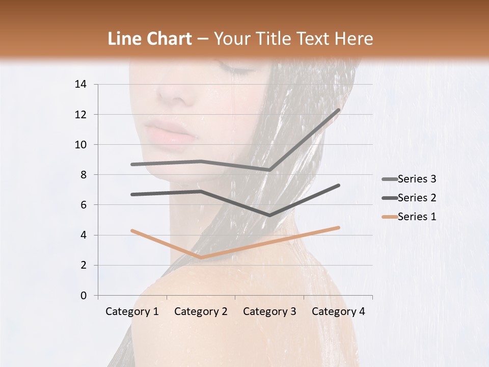 Shampoo Closed Girl PowerPoint Template