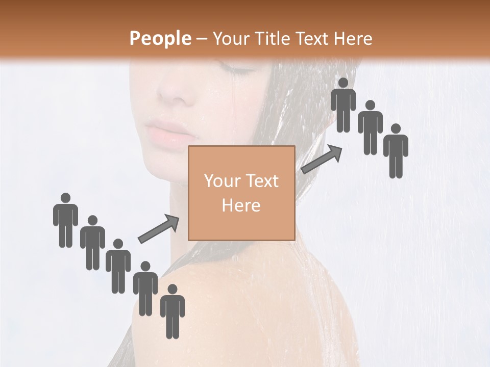 Shampoo Closed Girl PowerPoint Template