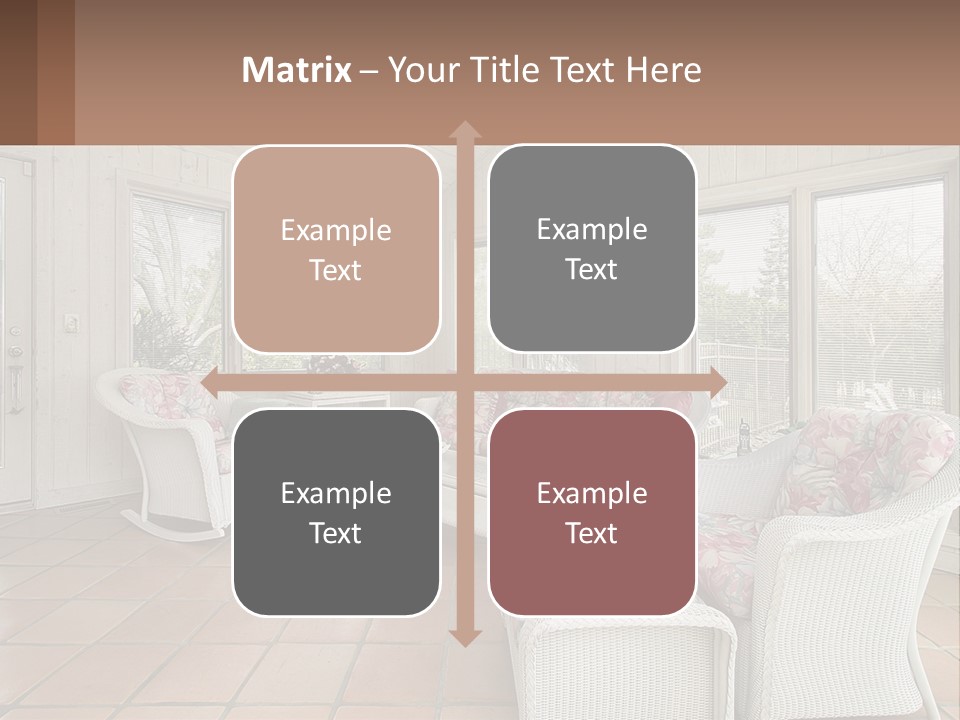 Furniture Suburban Window PowerPoint Template