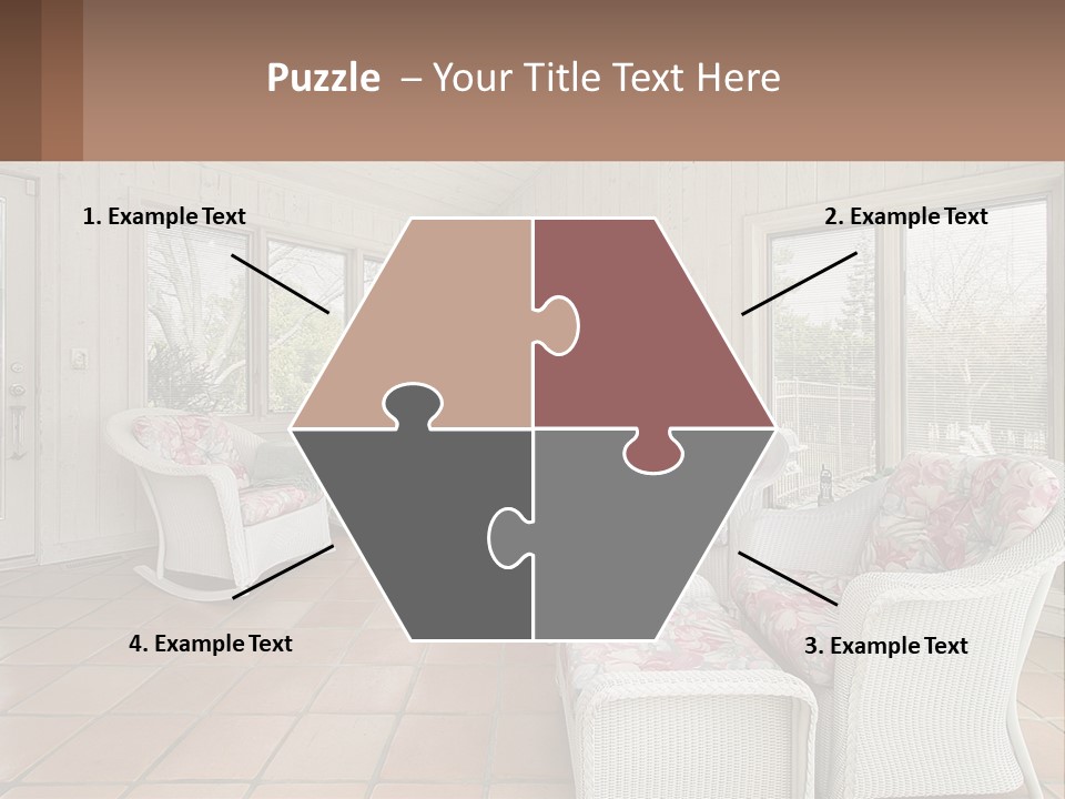 Furniture Suburban Window PowerPoint Template