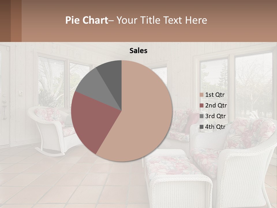 Furniture Suburban Window PowerPoint Template