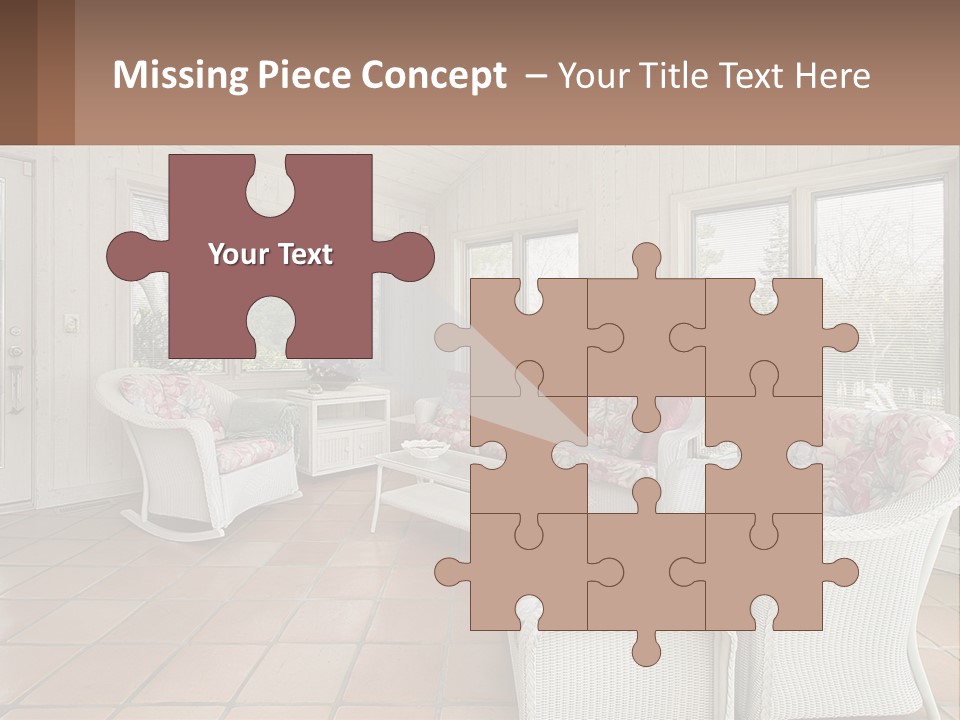 Furniture Suburban Window PowerPoint Template