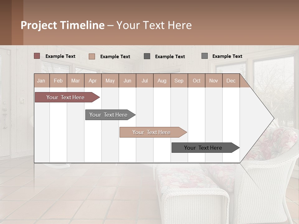 Furniture Suburban Window PowerPoint Template