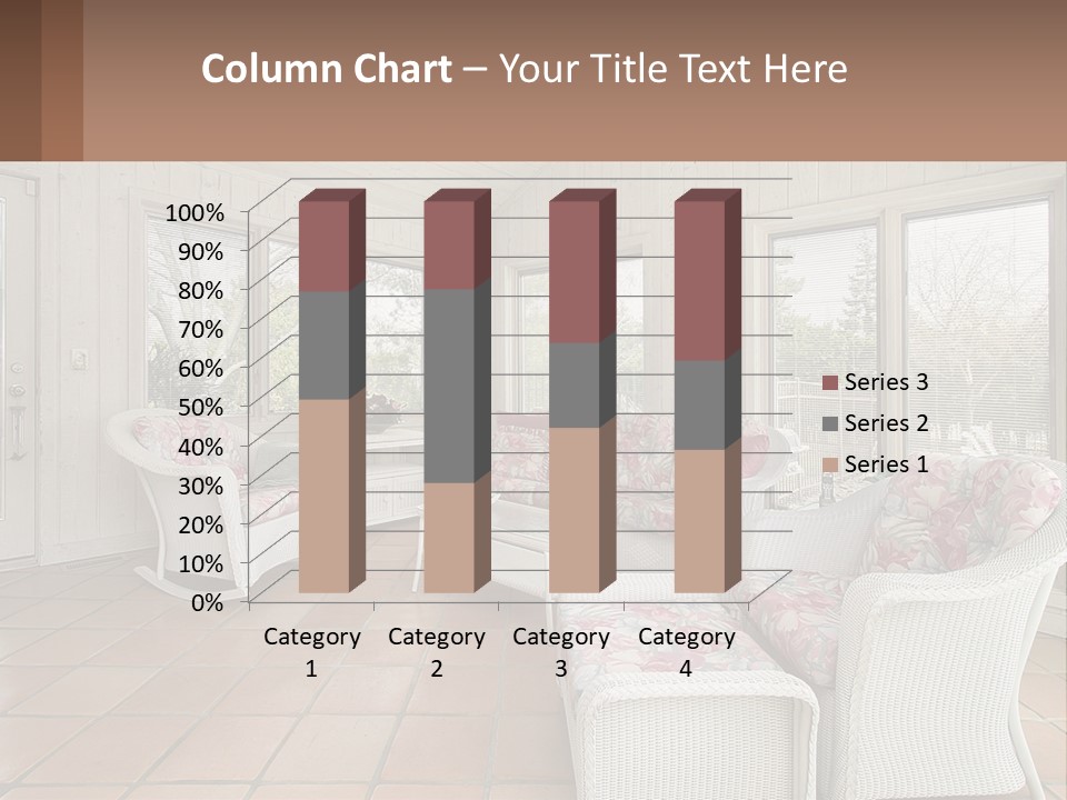 Furniture Suburban Window PowerPoint Template