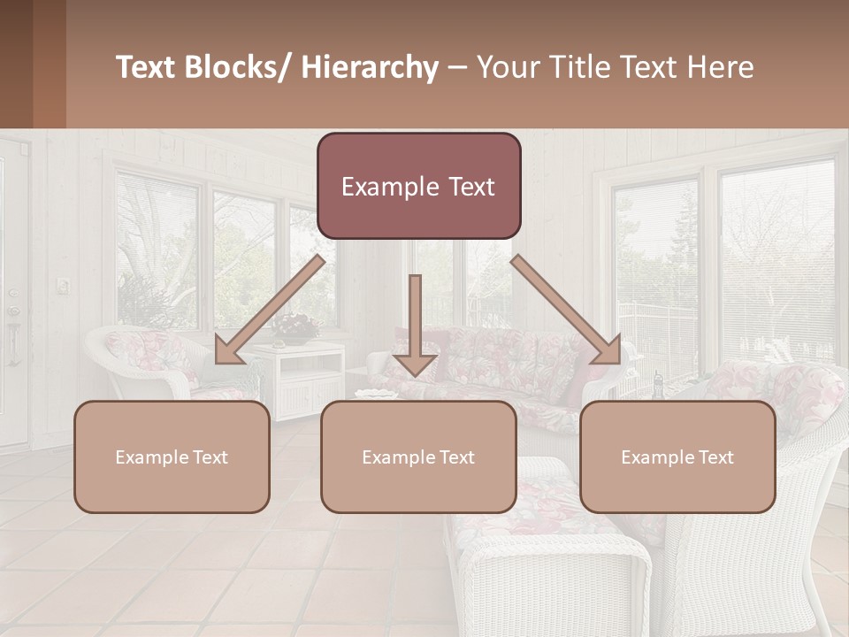 Furniture Suburban Window PowerPoint Template