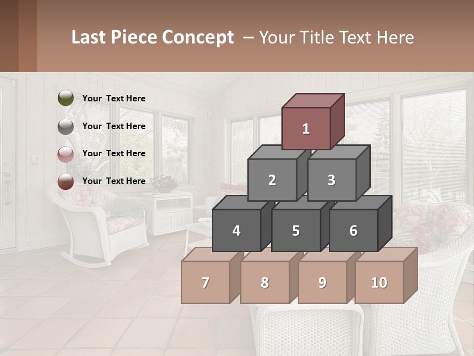 Furniture Suburban Window PowerPoint Template