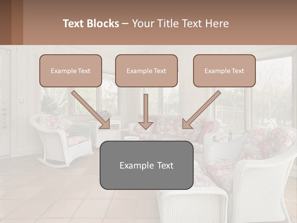Furniture Suburban Window PowerPoint Template