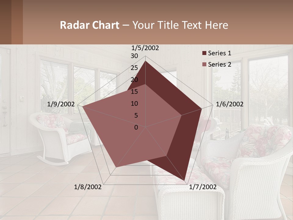 Furniture Suburban Window PowerPoint Template