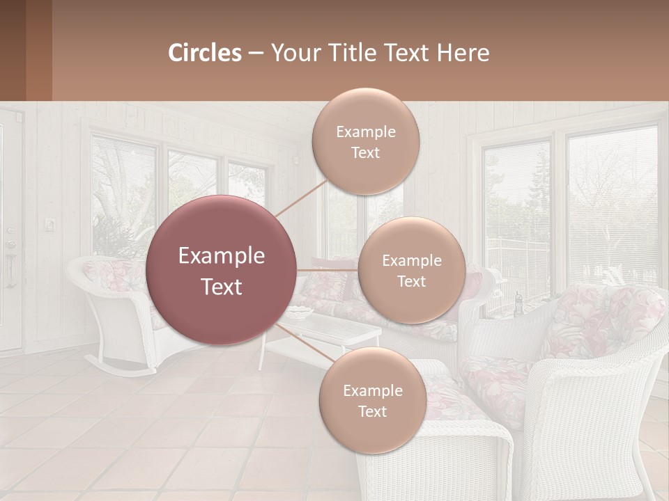 Furniture Suburban Window PowerPoint Template