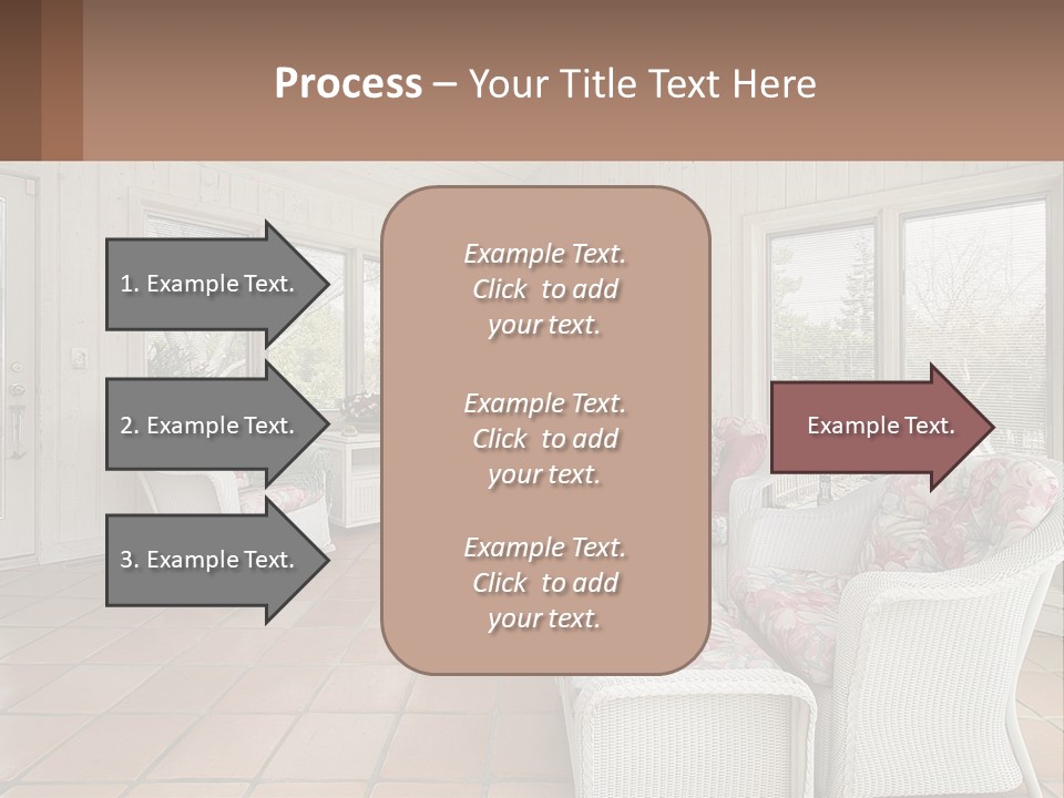 Furniture Suburban Window PowerPoint Template