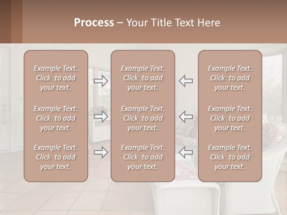 Furniture Suburban Window PowerPoint Template