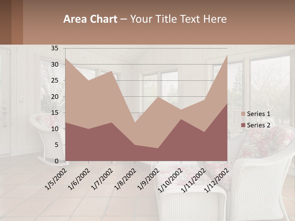 Furniture Suburban Window PowerPoint Template