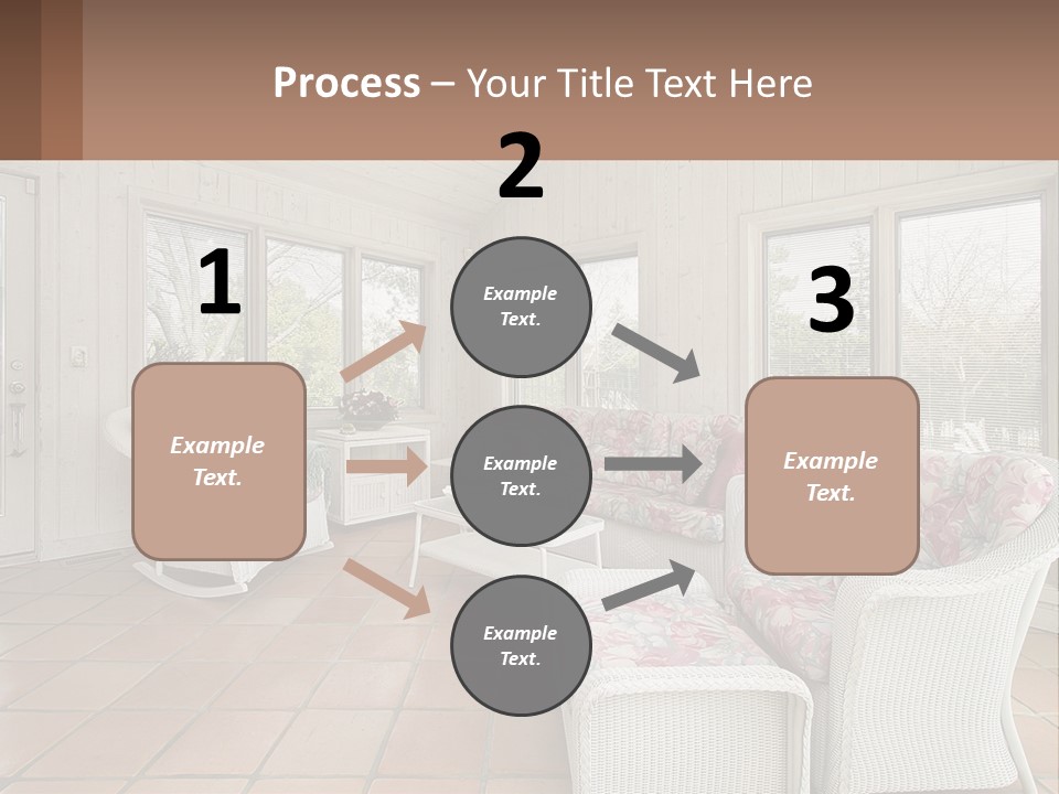 Furniture Suburban Window PowerPoint Template