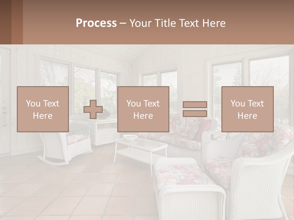 Furniture Suburban Window PowerPoint Template