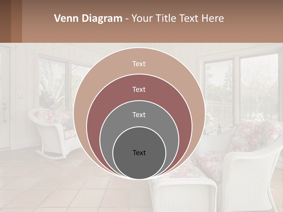 Furniture Suburban Window PowerPoint Template