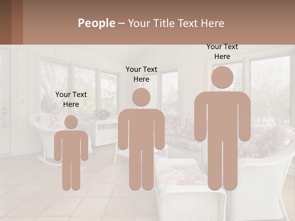 Furniture Suburban Window PowerPoint Template