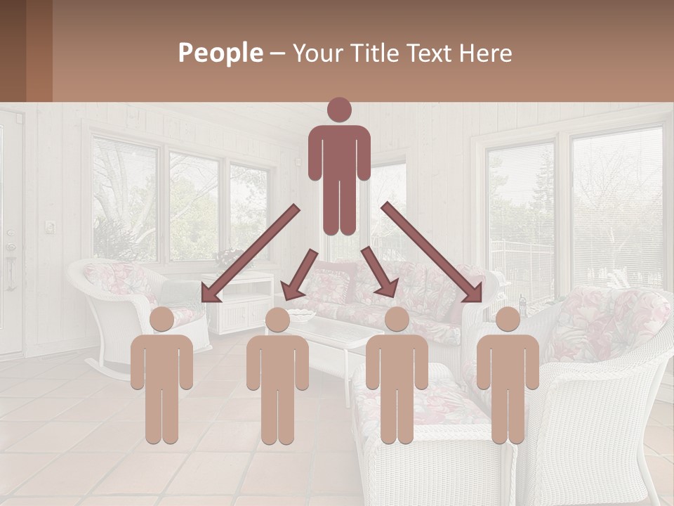 Furniture Suburban Window PowerPoint Template