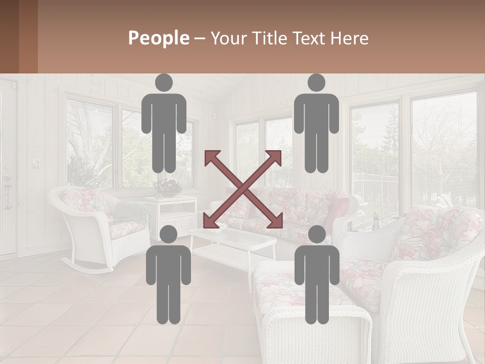 Furniture Suburban Window PowerPoint Template